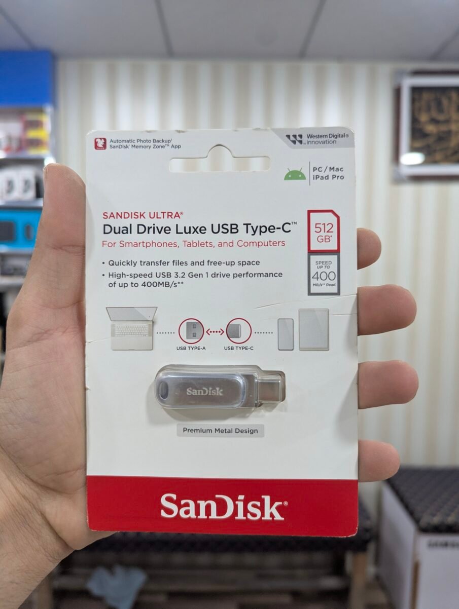 SanDisk Ultra Dual Drive Luxe 512GB USB Type-C 400MB/s Premium Drive