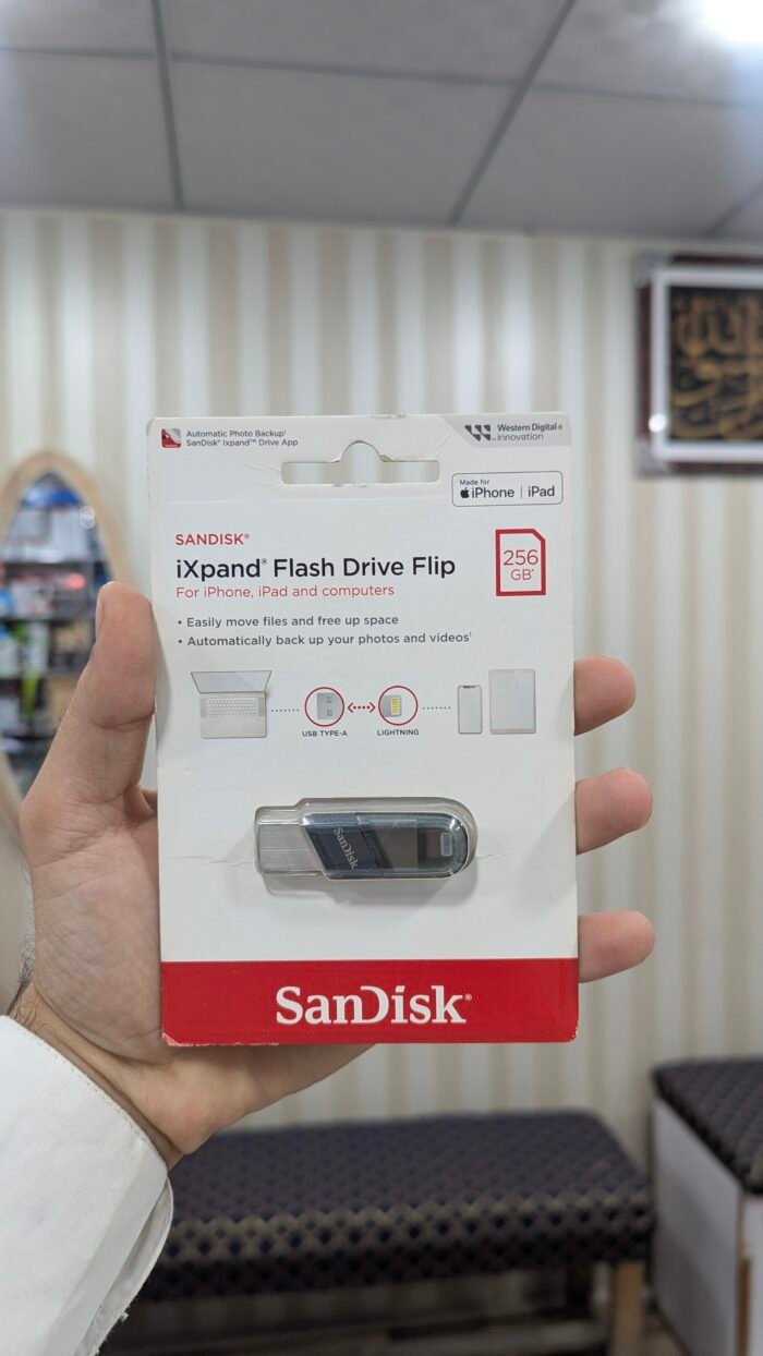 SanDisk iXpand Flash Drive Flip 256GB For iPhone iPad and Computers